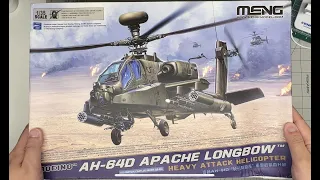 Meng 1/35 AH-64D Apache Longbow Unboxing + Comparison to Takom