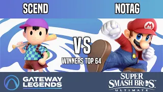 Gateway Legends - Winners Top 64 - Scend(Ness) Vs. NoTag(Mario)