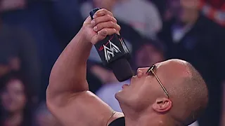 The Rock returns to help Mick Foley: Raw, December 8, 2003