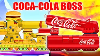 Coca Cola Tanque | Batalla de tanques | BOSS TANK - Cartoons about Tanks