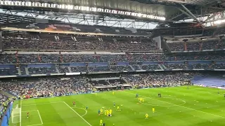 Walking into Estadio Santiago Bernabéu, home of Real Madrid