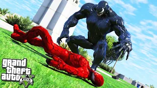 ВЕНОМ ПРОТИВ КАРНАЖА В ГТА 5 МОДЫ! ЭПИЧНАЯ БИТВА VENOM VS CARNAGE В GTA 5 MODS