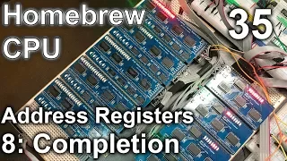 Address Registers (8: Completion) - Making an 8 Bit pipelined CPU - Part 35