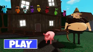 TIM FARMER & HIS PIG GET ATTACKED BY SMILING CRITTERS - Walkthrough Full Gameplay #obby #roblox