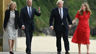 Joe Biden et Boris Johnson tout sourire malgré des différends politiques