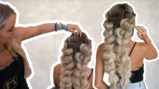 DIY Easy Bubble Braid! | @Hairby_chrissy