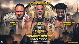 TNT Championship: Wardlow vs Samoa Joe vs Powerhouse Hobbs | AEW Full Gear, LIVE Tonight on PPV