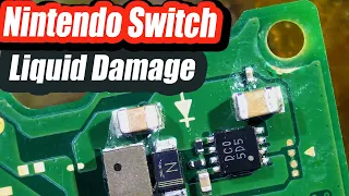 Nintendo Switch Liquid Damage Repair + LCD Connector replacement.