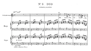 Saint-Saëns - Oratorio de Noël - N. 5, Duo (S,Br): Benedictus (score)