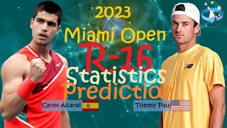 Carlos Alcaraz vs Tommy Paul - 2023 Miami Open(ATP 1000) Round of 16 Match Preview