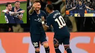 Lionel Messi Scored his 1st goal for PSG vs MAN CITY
