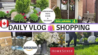 Indian Mom Daily Productive Vlog In Canada, Garden Patio Clean & Decor Ideas, Kitchen Shopping Haul