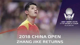 Zhang Jike is BACK