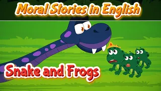 Snake and Frogs Story in English | Moral Stories | Bedtime Stories | Pebbles Kids Stories