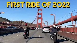 First ride of 2022 over the Golden Gate Bridge!