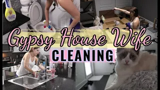 GYPSY HOME CLEANING 🧼 EVERY DAY CLEANING ROUTINE - CLEAN WITH ME