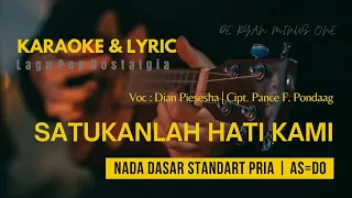 Satukanlah Hati Kami | Karaoke | Nada Standart Pria | Ab=Do