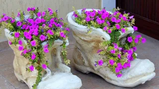 Красивое кашпо для цветов. Очень интересные идеи для творчества. Beautiful flower pots