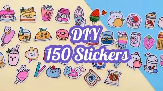 (150) DIY Homemade Stickers / How to make stickers at home/ Making stickers  /diy craft