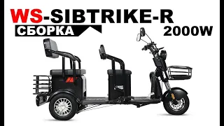 Сборка и настройка пассажирского электротрицикла WHITE SIBERIA SIBTRIKE R 2000W.