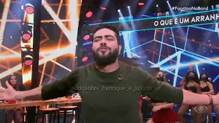 arranhão no Faustão Henrique e Juliano