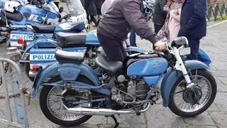 Moto Guzzi Falcone Police Motorcycle in Napoli 10 april 18