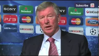 Angry Manchester United manager Sir Alex Ferguson