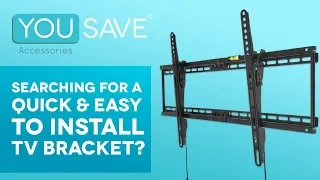 TV Wall Bracket Installation Guide For 32" to 70" TV's - The Yousave Accessories Wall Mount Tutorial