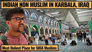 INDIAN NON MUSLIM VISITING HOLY CITY OF KARBALA, IRAQ.