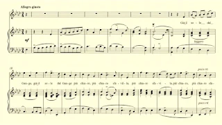 Già il sole dal Gange - Scarlatti - accompaniment and vocal line in Ab major