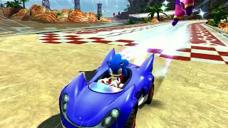 Sonic & Sega All-Stars Racing (PS3) Seaside Hill Track Showcase (Expert)