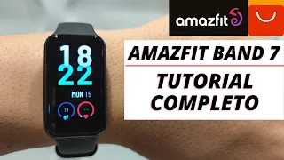 Tutorial completo Amazfit Band 7 -  Configurações e funções do smartwatch em Português