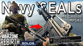 Navy SEALs Loadout - M4 Carbine & MP5A3 on "Immersive" Warzone Rebirth Island Solos Win PS5 Gameplay