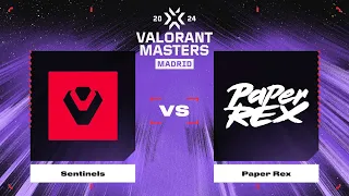 Sentinels vs Paper Rex | Карта 1 | VALORANT Champions Tour 2024: Masters Madrid