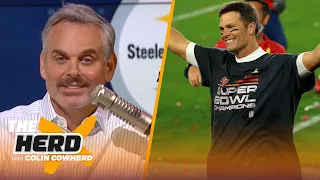 Colin reacts to Tom Brady's 'UFO' Twitter response, talks Big Ben & Steelers | NFL | THE HERD