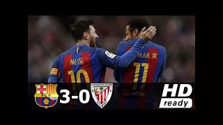 Barcelona vs Athletic Bilbao 3-0 - All Goals & Extended Highlights - La Liga 04/02/2017 HD