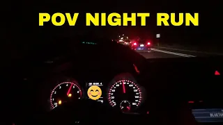 MK6 GTi Night Run// POV // Focus ST Race