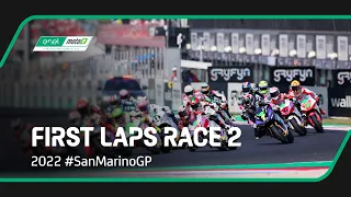 MotoE™ Race 2 First Laps ⚡️ | 2022 #SanMarinoGP 🇸🇲