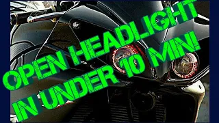 Hack! Open headlights under 10 minutes