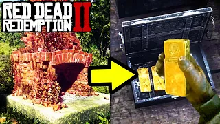 *SECRET* GOLD STASH AND HIDDEN TREASURES in Red Dead Redemption 2! Easy Money Tips RDR2!