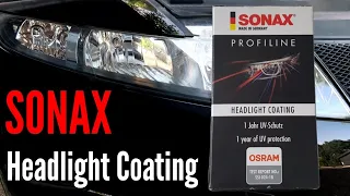 Headlight Restoration Menzerna 400 Compound & Sonax Profiline Headlight Coating #cardetailing #asmr