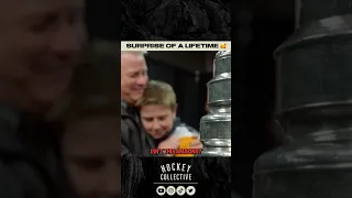 A blind man and his son were surprised with the Stanley Cup and the moment was heartwarming ❤️