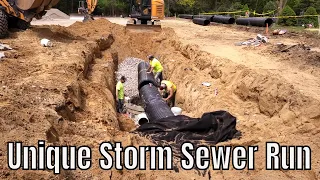 Unique Storm Sewer Setup | Parking Lot Expansion