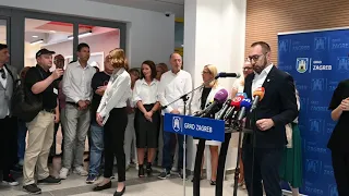 Incident Ivana Pernara na konferenciji za medije gradonačelnika Tomislava Tomaševića