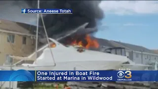 1 Injured In Marina Fire In Wildwood