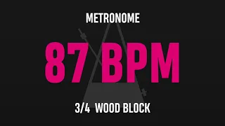 87 BPM 3/4 - Best Metronome (Sound : Wood block)