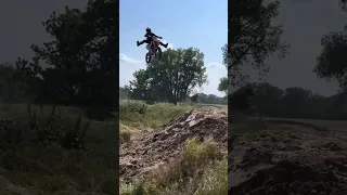 Jumping the ktm 85 and the kx 85.