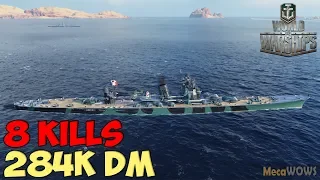 World of WarShips | Yoshino  | 8 KILLS | 289K Damage - Replay Gameplay 4K 60 fps