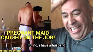 Pregnant Maid CAUGHT Sleeping on THE JOB! HUSBAND WATCHES! (SHOCKING FOOTAGE!) 😱😪😭😲😱