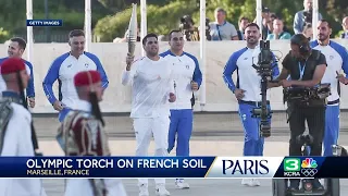 Olympic flame arrives in France ahead of 2024 summer games